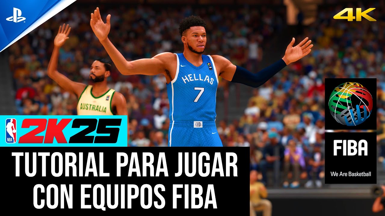 TUTORIAL para jugar con equipos FIBA en NBA 2K25