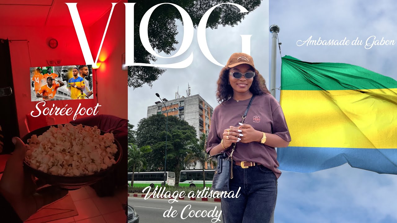Visite à l’ambassade du Gabon , marché artisanal et soirée foot ⚽️ 🇬🇦vs 🇨🇮