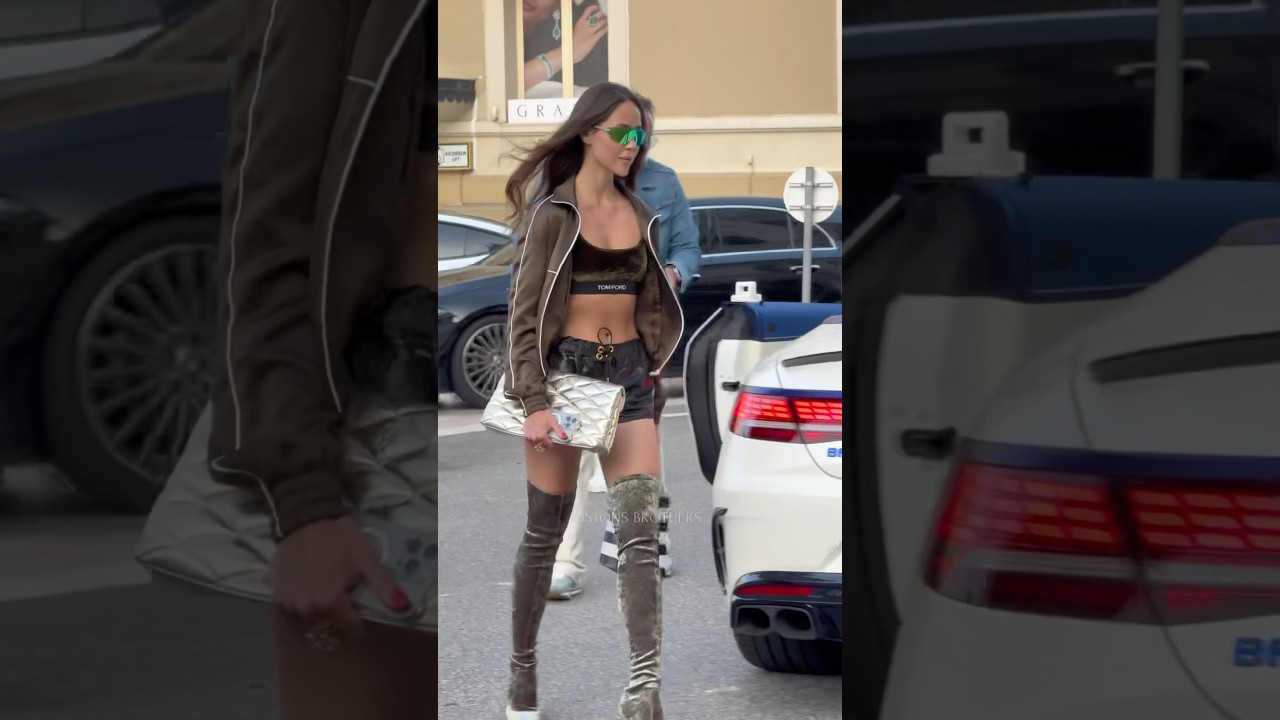 Billionaire couple leaving Hotel Paris in extravagant Brabus 