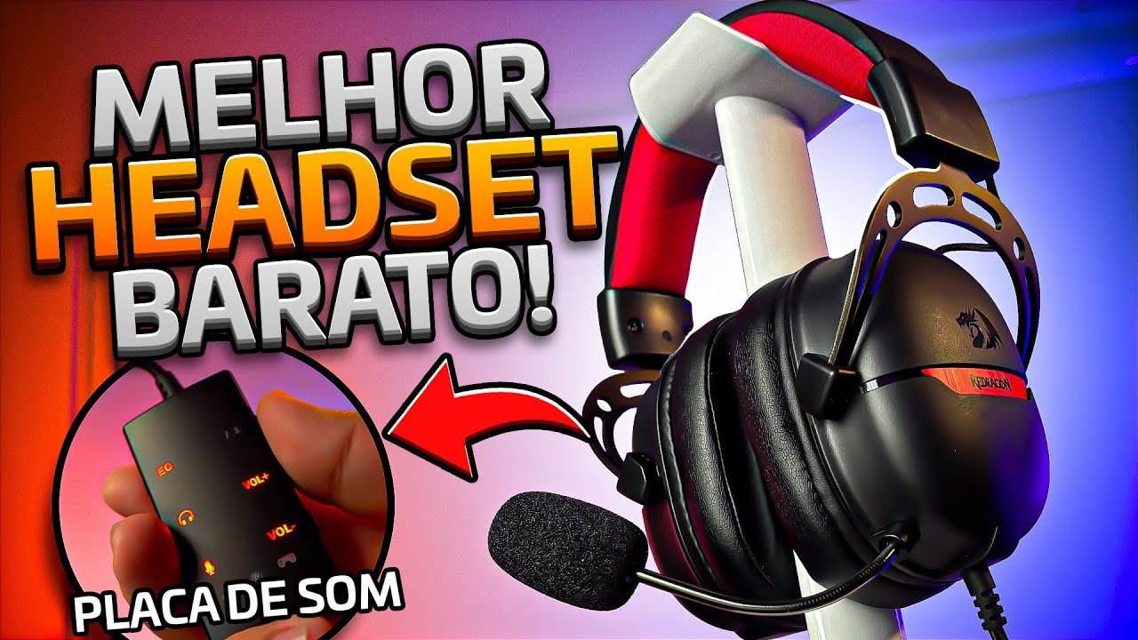 🤑 O MELHOR HEADSET BARATO DE 2024!! 🤑 - Redragon Aurora H376