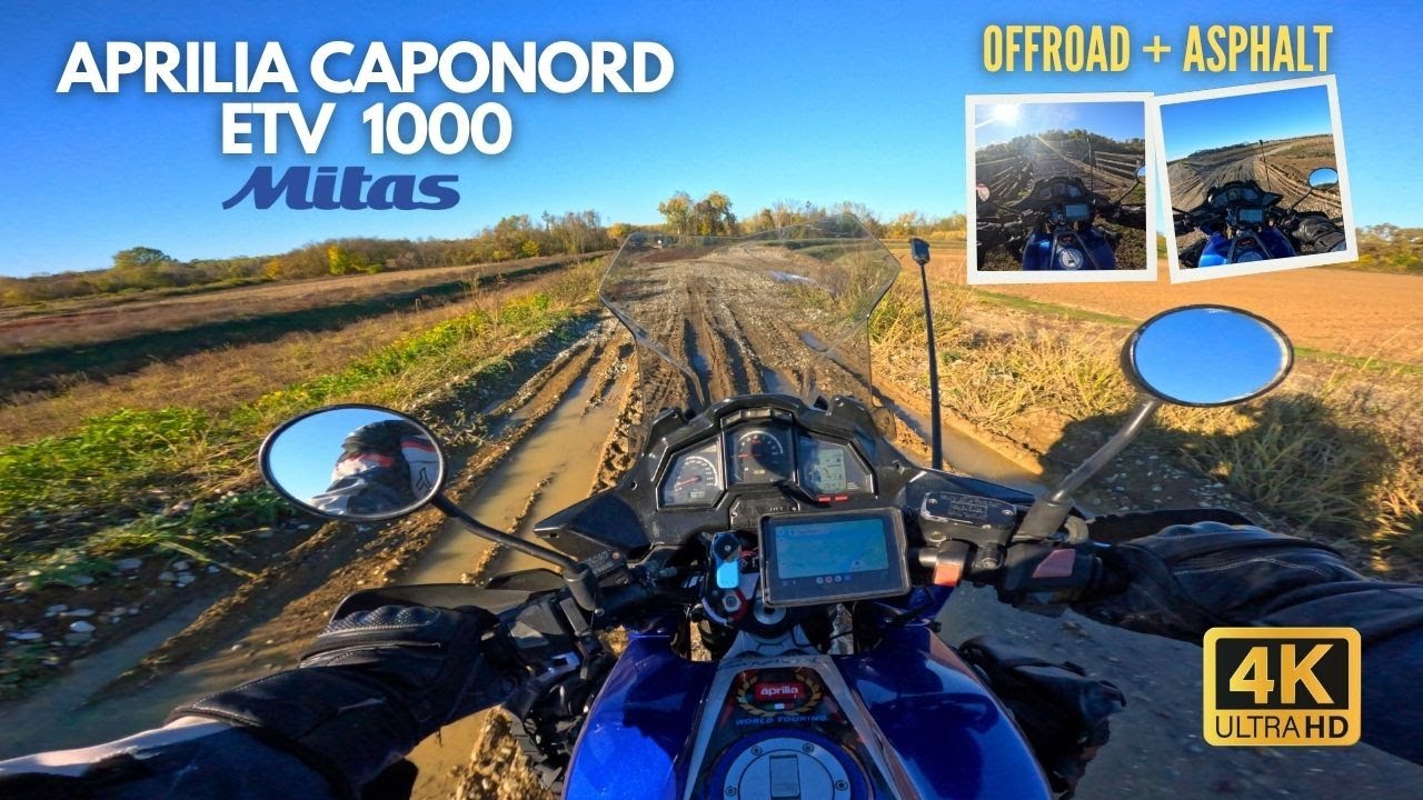 Aprilia Capornod ETV 1000 Offroad + Asphalt  Mitas Terra Force R Test Ride Autumn 2025 4K