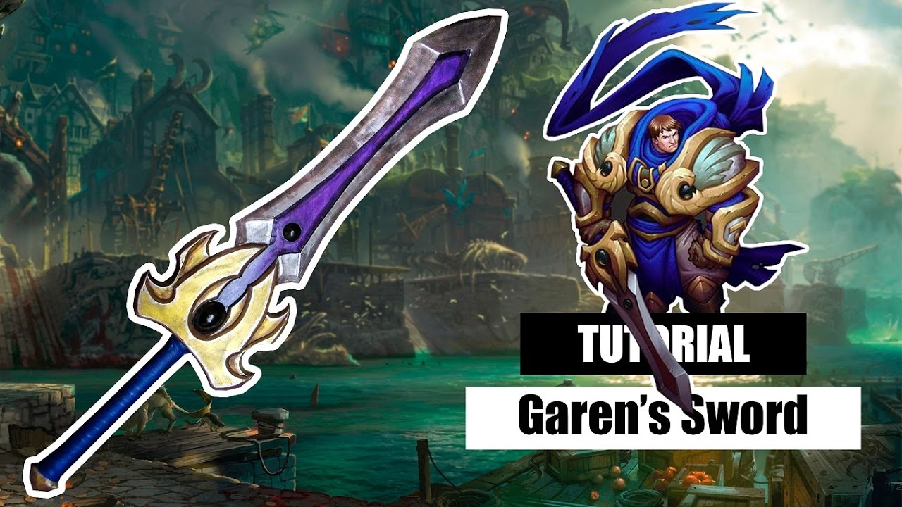 D.I.Y Como fazer a espada do Garen (League of Legends) - Kmaker tutorial
