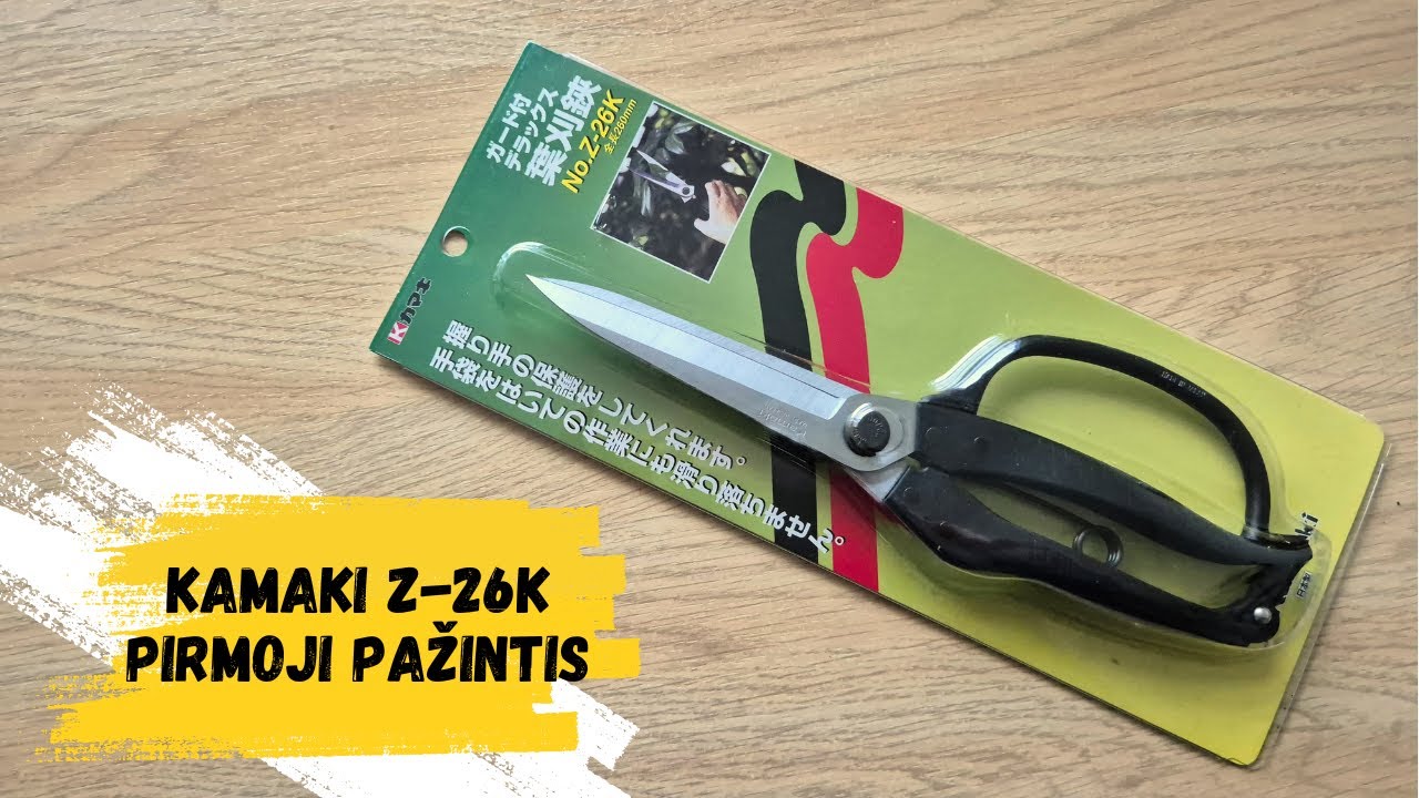 Žirklės Kamaki Z-26K išpakavimas ir pirmi įspūdžiai || Kamaki Z-26K unpack and short review