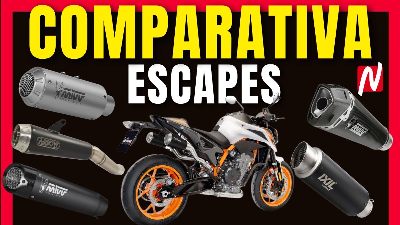 COMPARATIVA ESCAPE Ktm Duke 890 - Arrow, Mivv, Ixil... //Nilmoto