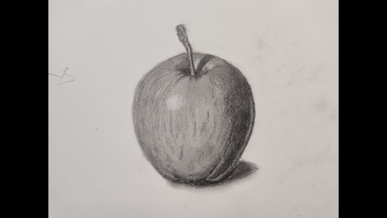 Belajar Lukis Buah Epal Dengan Teknik Gosokan