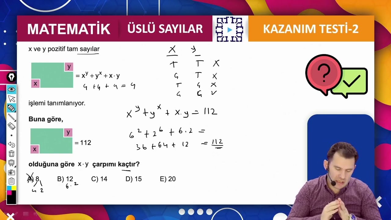 9.sınıf Matematik Yeni Nesil Sorularla Üslü Sayılar #matematik
