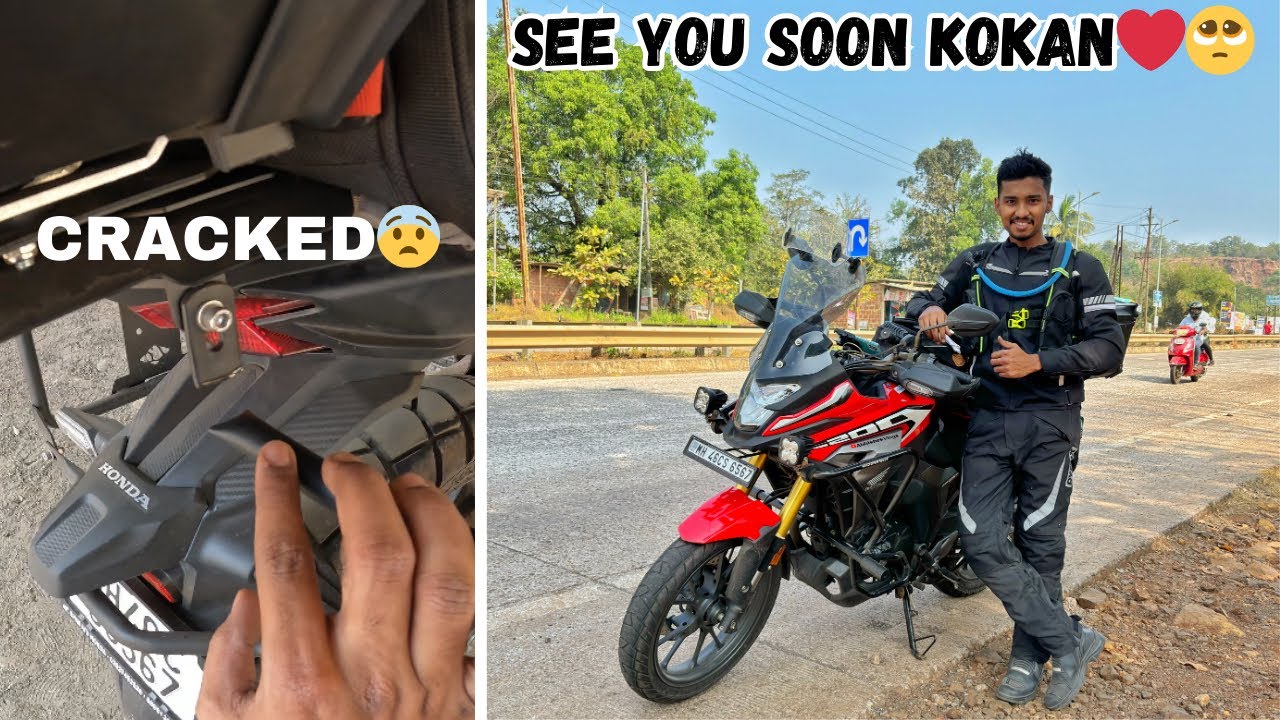 KOKAN RIDE ENDS🥺❤️| Emotional Moment😭 | Top rack tuut gaya😨 | Mumbai Goa Highway