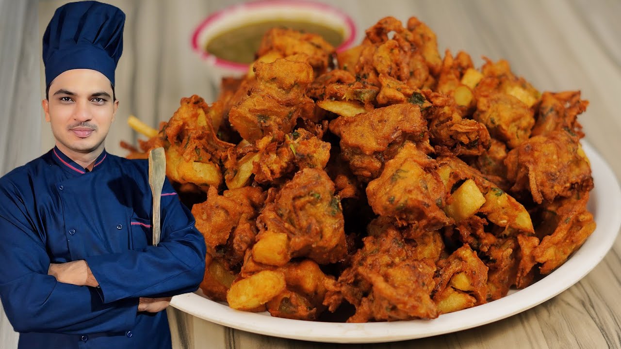 Crispy Onion pakode|Tea Time Snacks|Rainy Snacks Pakora|Chef M Afzal|