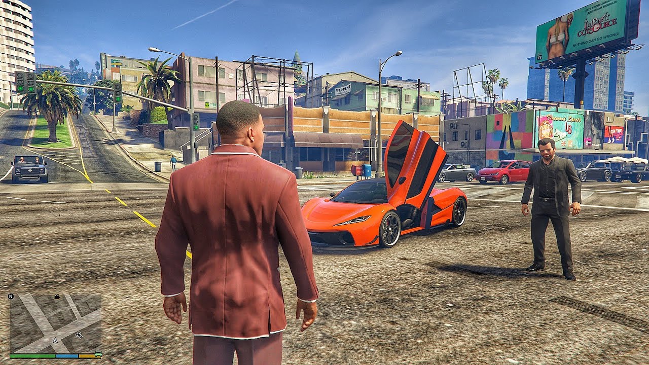GTA 5 Franklin Bought A New Rare Super Car Than He Call Michael After They Steal A Airplane ✈️ 