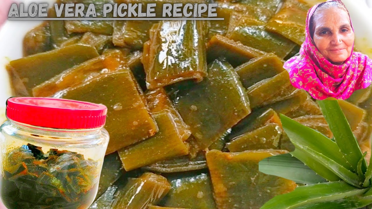 ALOE VERA PICkLE RECIPE | ALOE VERA KA ACHAR KAISE BANAYE | ALOE VERA PICkLE RECIPE BY VILLAGE FOOD