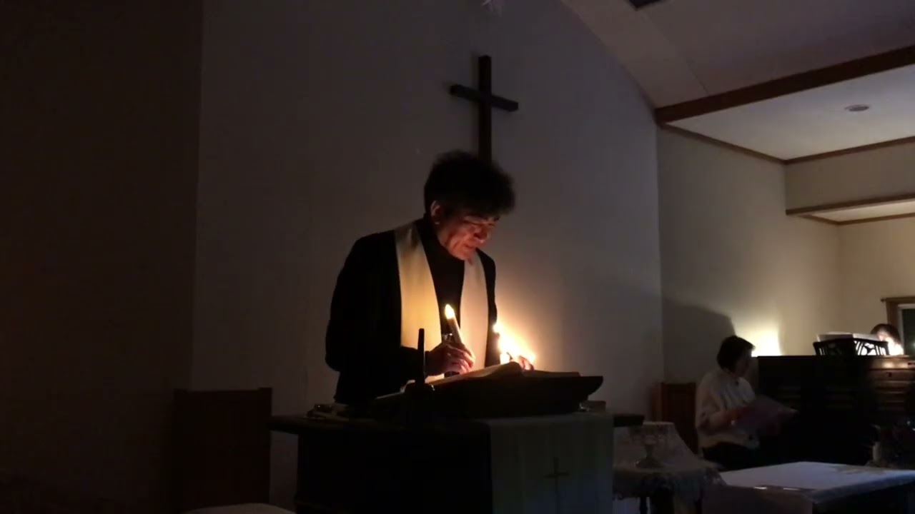 クリスマスイヴ讃美燭火礼拝「おめでとう恵まれた人」ヨハネによる福音書1章1節〜14節　寺田進牧師@日本キリスト教団原町教会