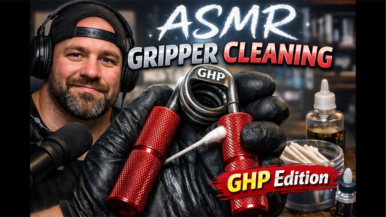 ASMR - toothbrush, cleaning hand grippers ￼