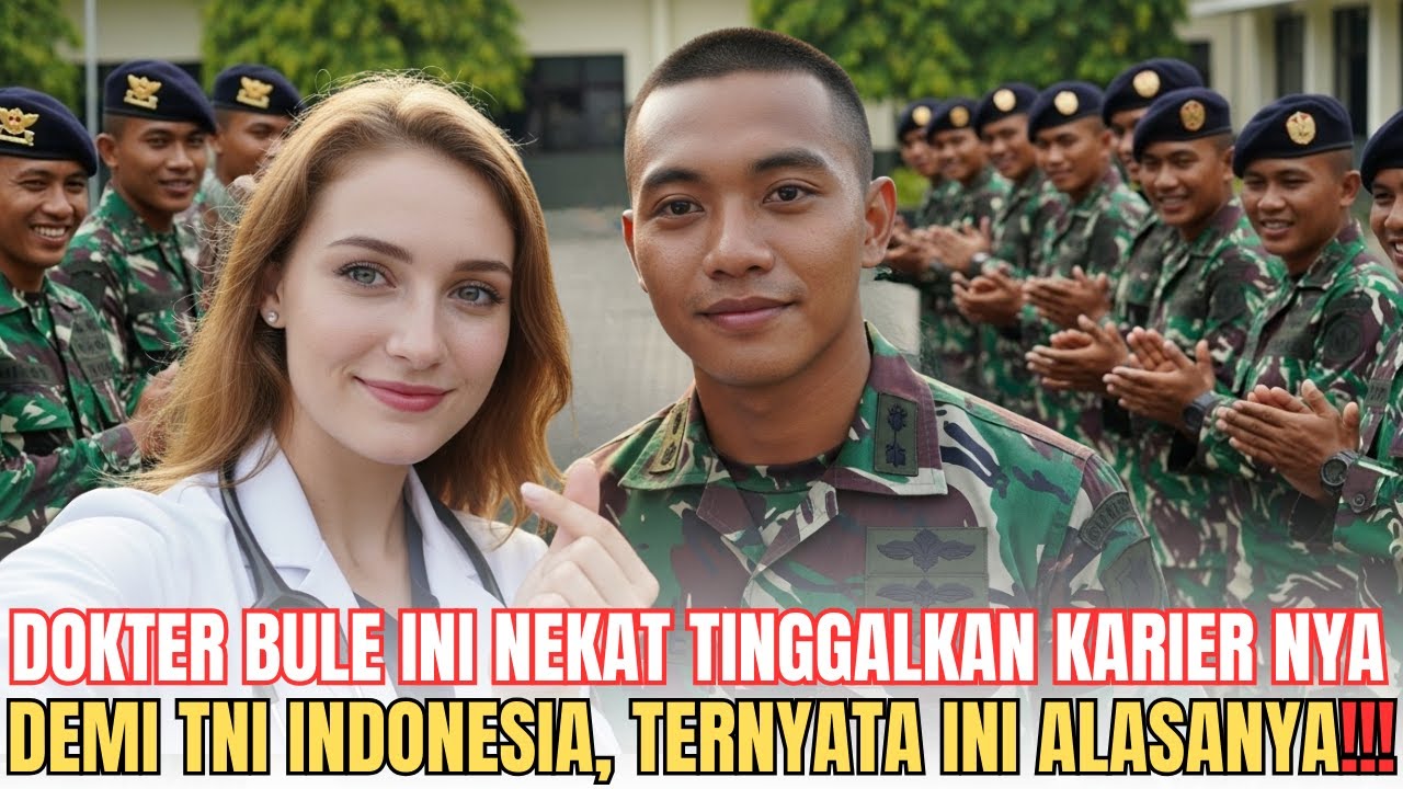 VIRAL ‼️ BULE DOKTER INI NEKAT TINGGALKAN KARIER DEMI KEJAR TNI INDONESIA