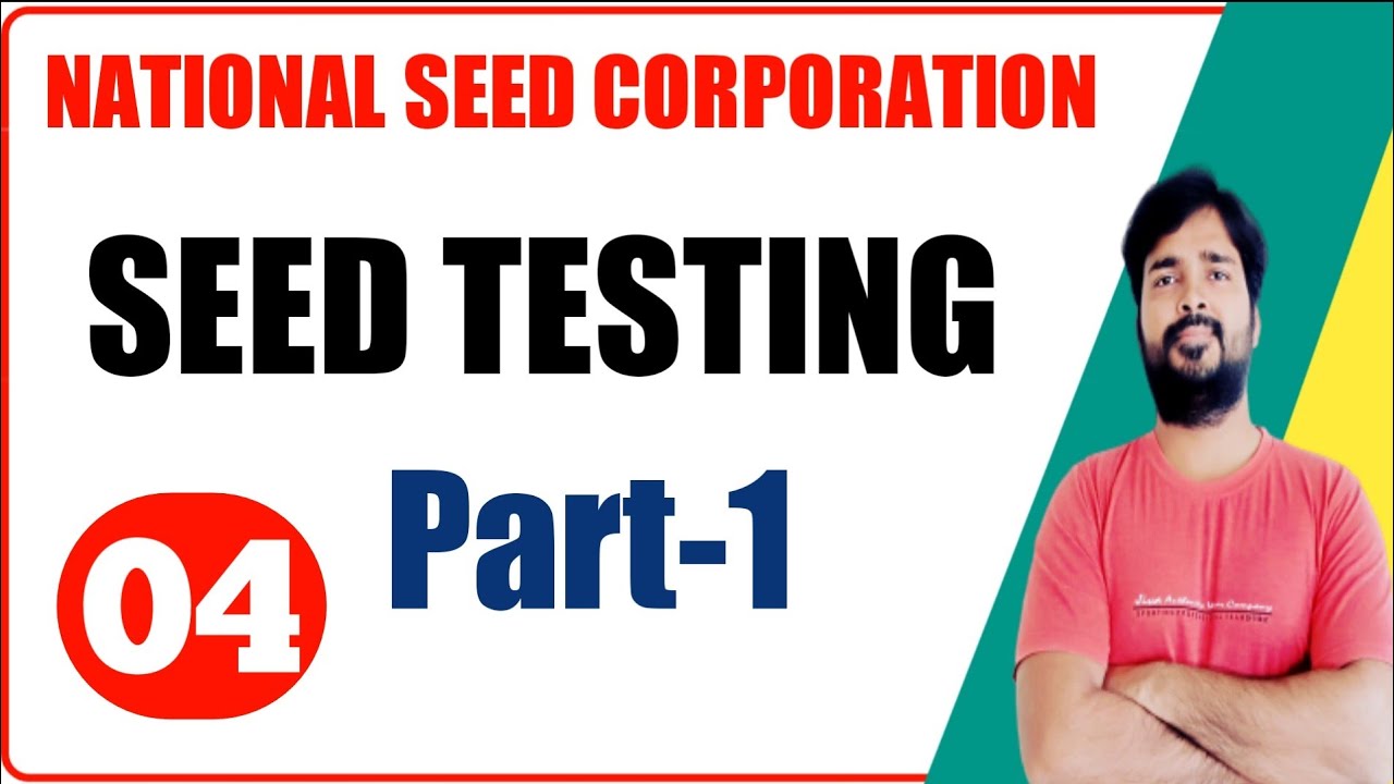 Seed Testing | Part-1 | National Seed Corporation Jobs