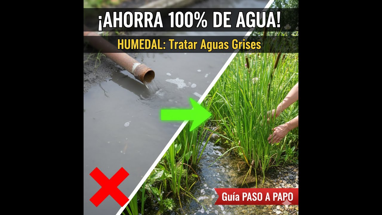 Cómo Construir un Humedal para Tratar Aguas Grises y Ahorrar Agua  #TratamientoDeAgua #ReciclaAgua