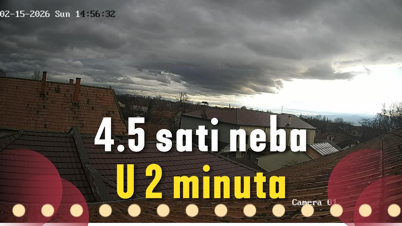 4.5 sati neba u 2 minuta - Time Lapse ☁️✨