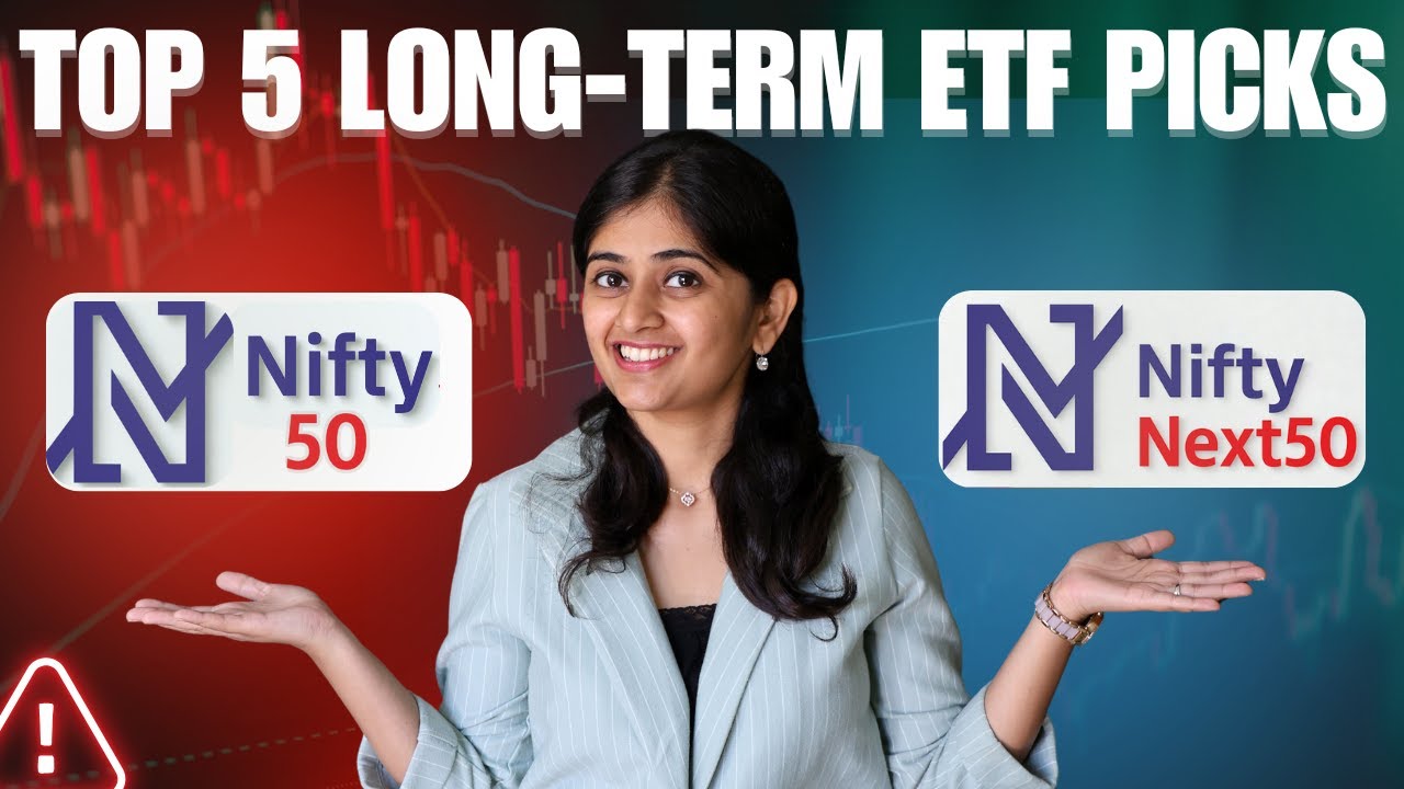 Nifty 50 vs Next 50 : Top 5 ETF Picks for Long-Term Investors | Large Cap ETF Investing Strategy