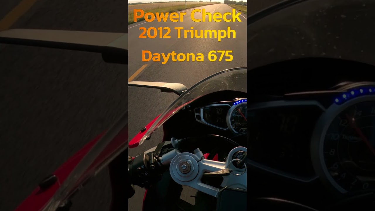 Power Check | 2012 Triumph Daytona #motorcycle #speed #shorts