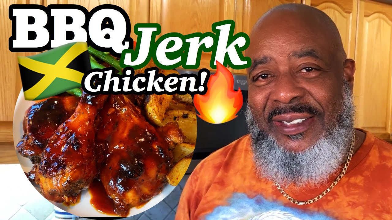 BBQ Jerk Chicken & Wedges (OVEN STYLE) | Deddy's Kitchen