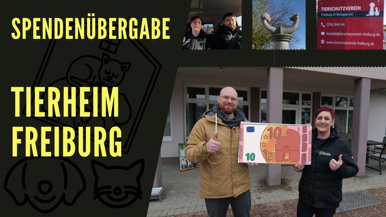 Spendenübergabe Tierheim Freiburg