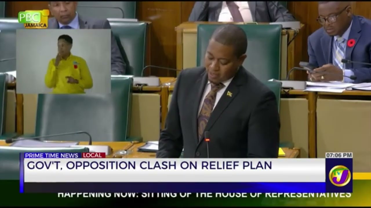 Government, Opposition Clash on Relief Plan | TVJ News