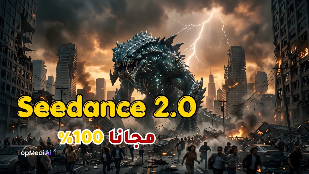 جربت Seedance 2.0 والنتيجة صدمة.. فيديوهات سينمائية بضغطة زر! 🤯🎬 | TopMediai