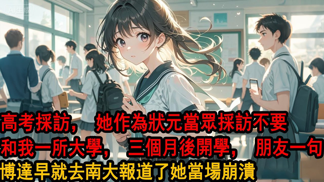 高考出分後,心願博主採訪了省狀元的青梅：「最想實現的願望是什麼？」柳如煙對著鏡頭壞笑：「希望某位少爺說到做到,別和我報同一所大學,我們再也不見。」我和她經常打賭。她不知道，這次，我是真的要離開她了
