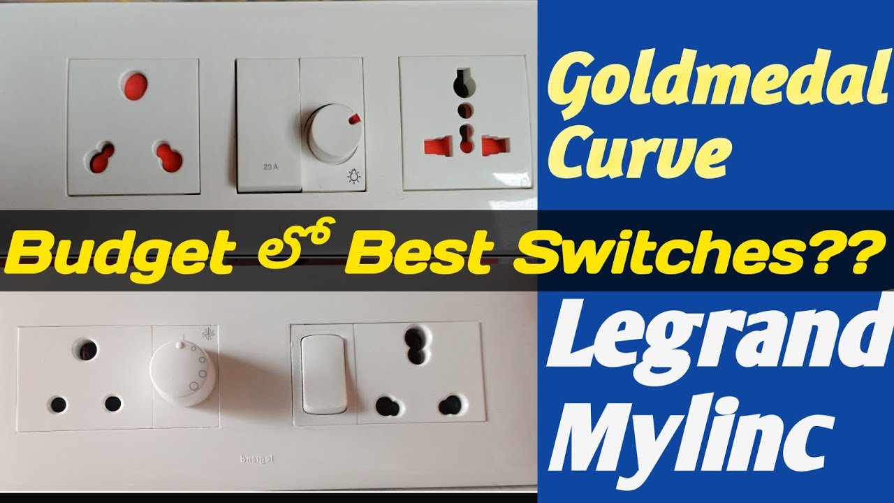 Best Moduler Switches In Budget || Legrand Mylinc || Goldmedal Moduler Switches Curve || 2024