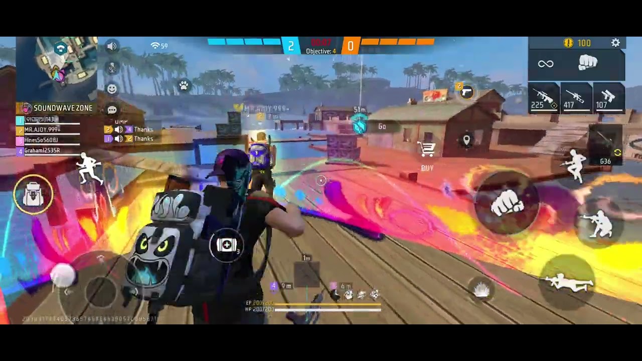 Freefire India gaming cs ranked 4vs4 allimited AUG to fire body dameje #viral #freefire #tranding 