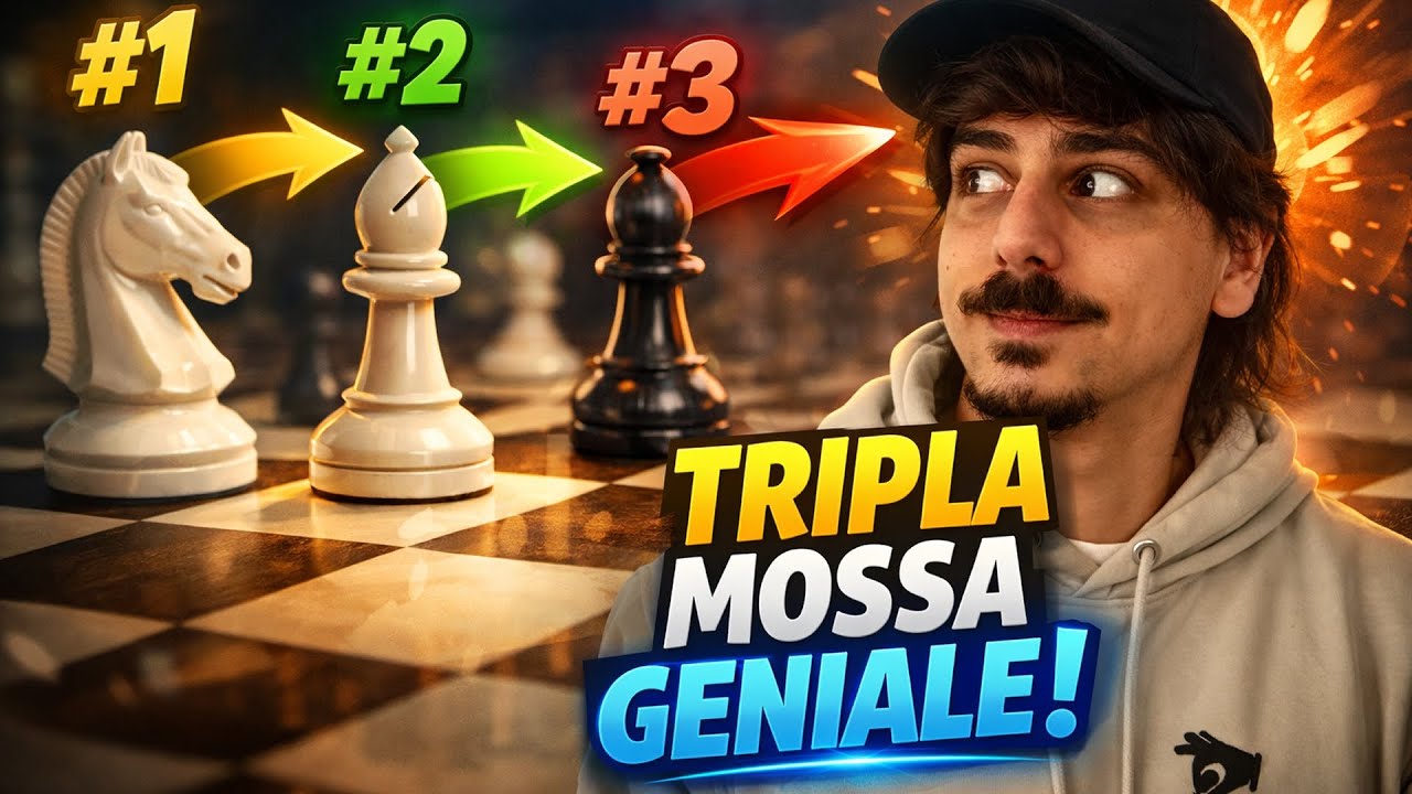 TRIPLA MOSSA GENIALE DI SCACCHI