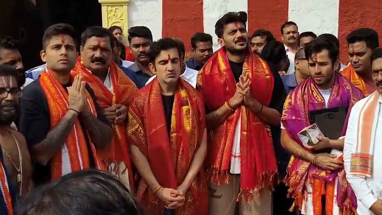 Indian Cricket Team Visit Simhachalam Temple | Gautam Gambhir | Suryakumar Yadav