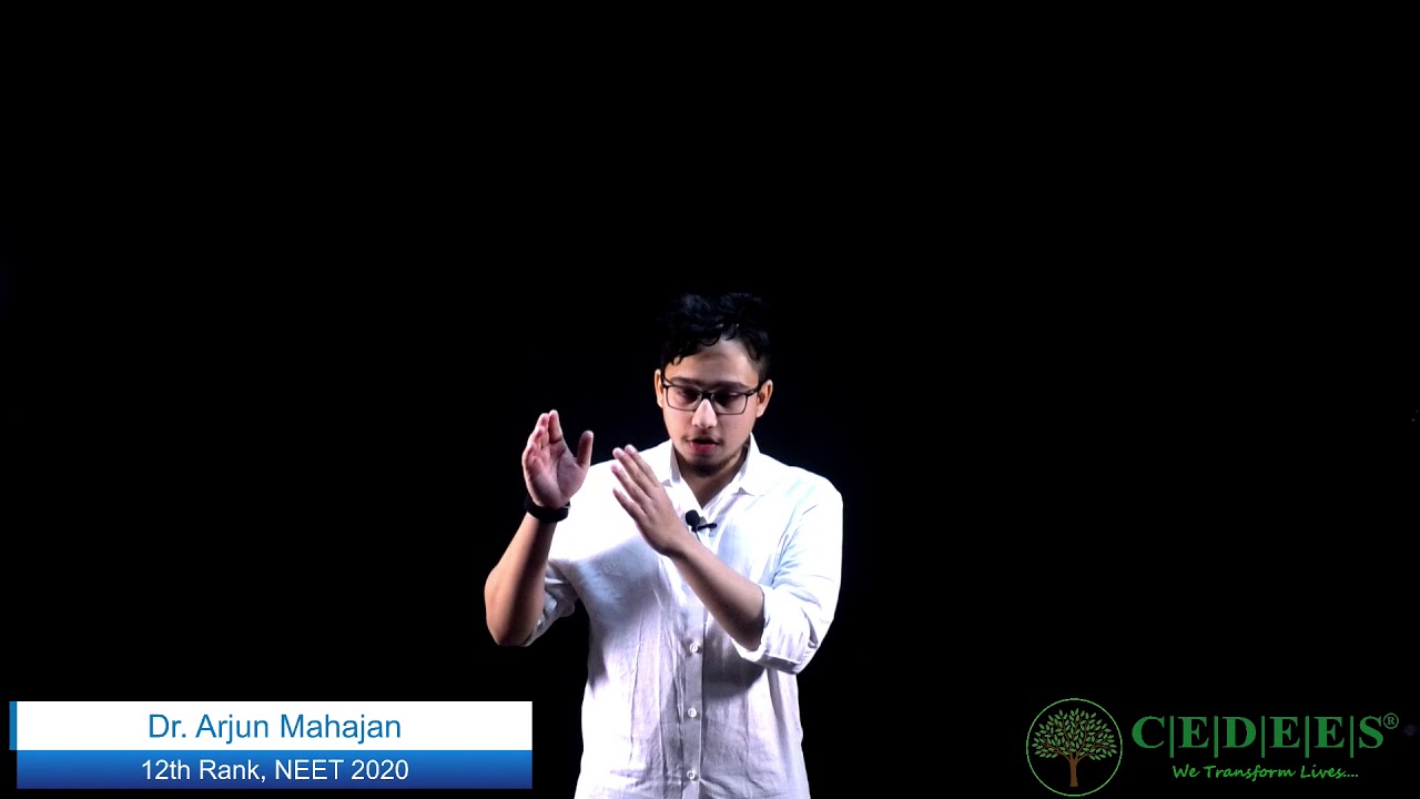 Inspirational Talk by NEET MDS EXAM 2020 Topper... Dr.Arjun from CEDEES INSTITUTE.