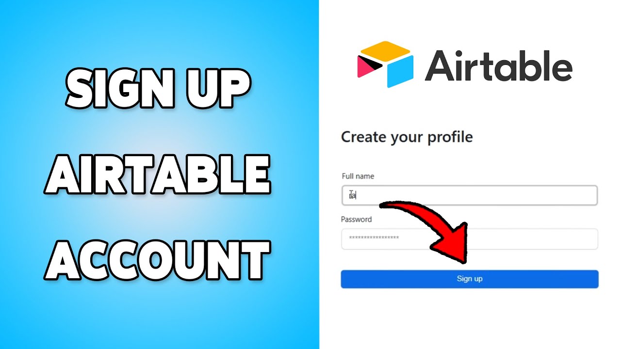 How To Sign Up Airtable Account | Register A Profile On Airtable 2025