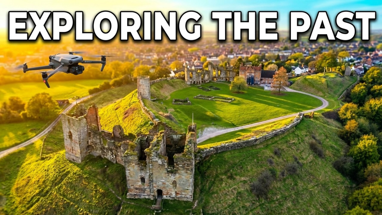 Exploring Tutbury Castle Ruins UK ( DJI Mavic 3)