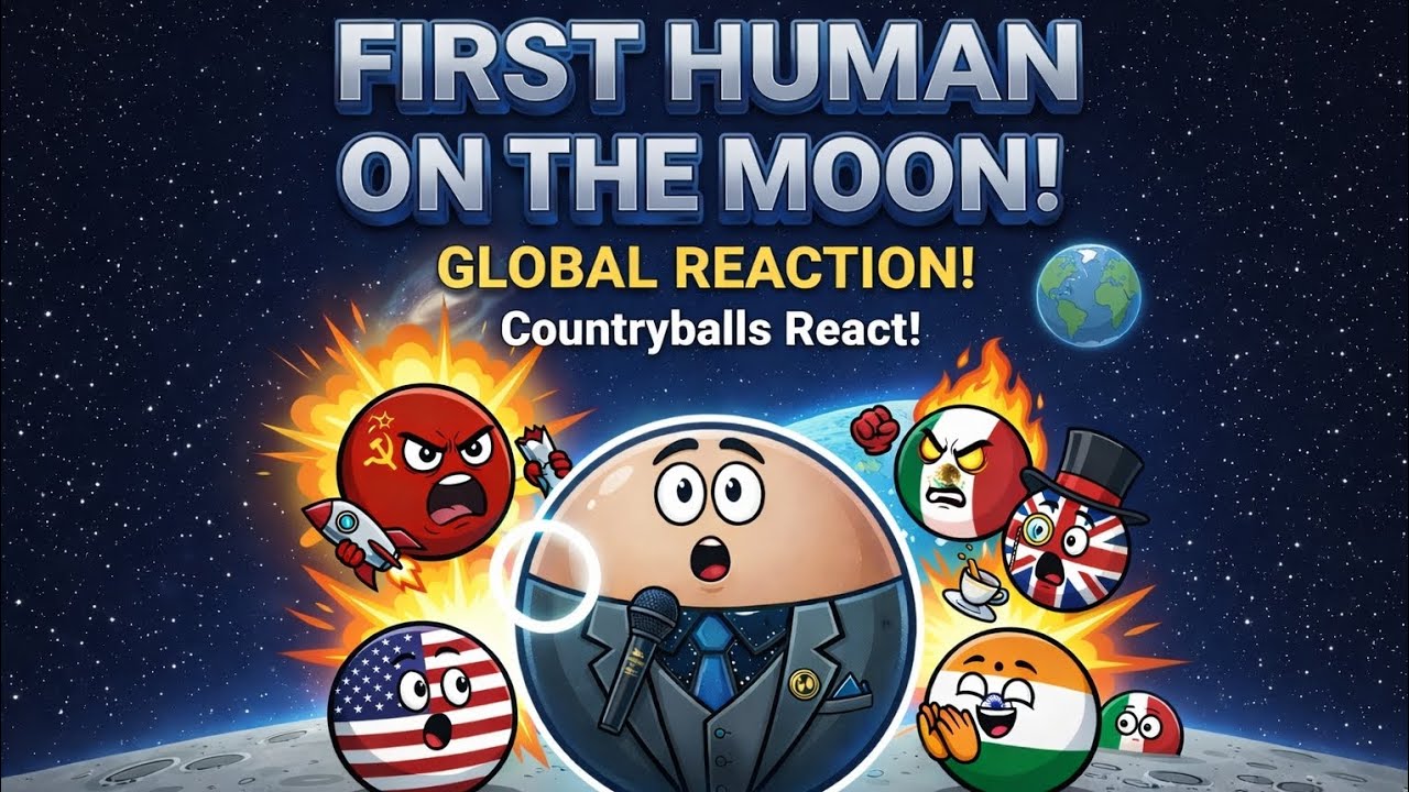 &ldquo;World Reacts to the Moon Landing &ndash; Mr. Globe Reports | Countryballs Edition&rdquo; ✅
