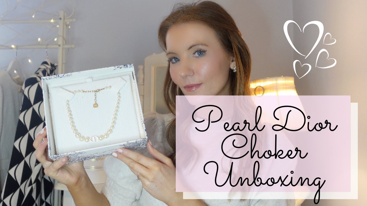 Dior Pearl Choker Unboxing