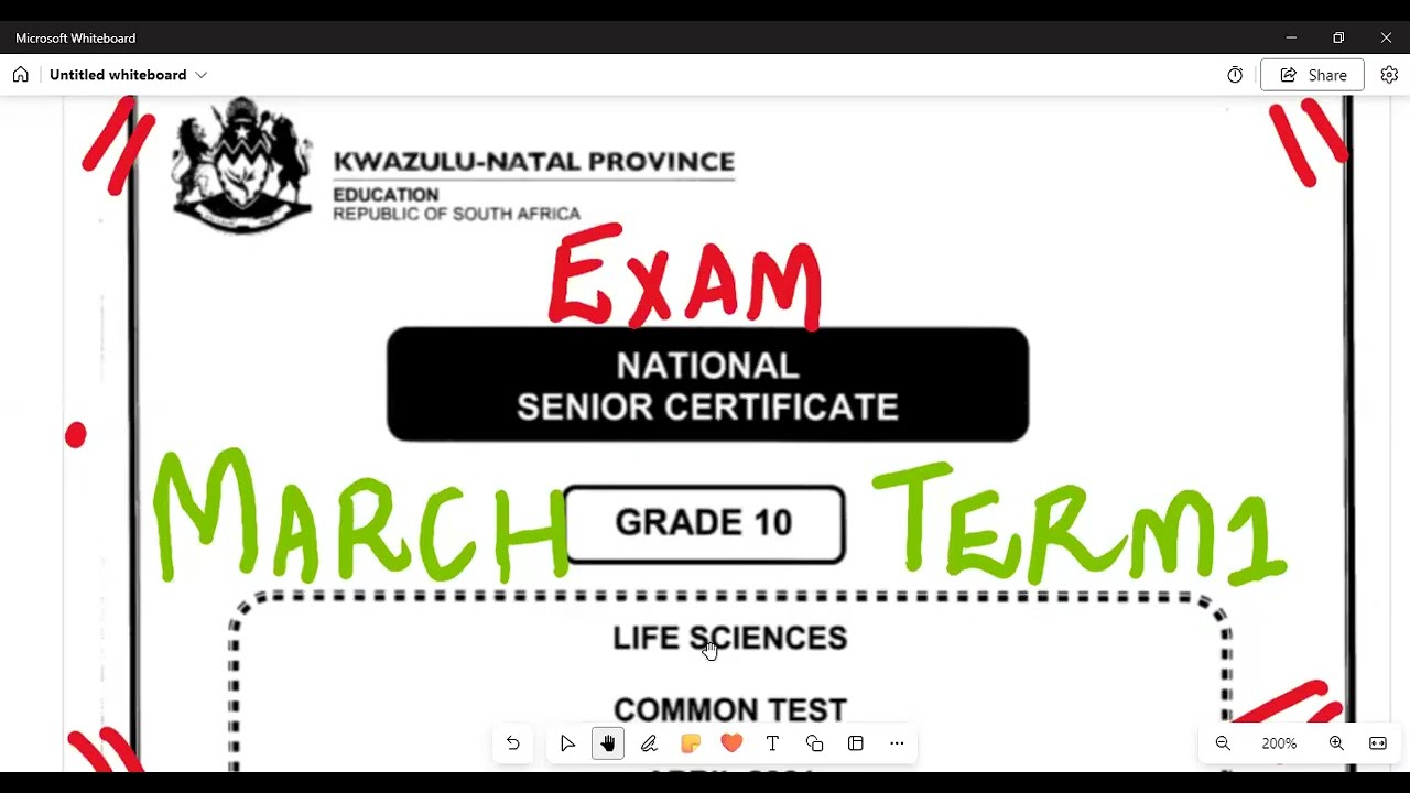 Life Sciences Grade 10 March 2021 Exam Term 1