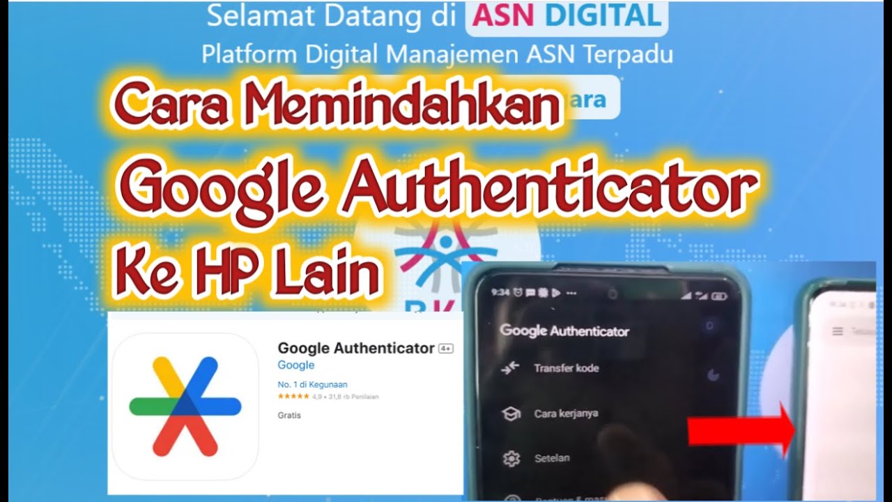 Cara Memindahkan Google Authenticator Ke HP Lain