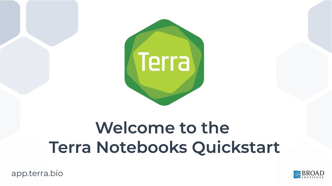 Terra Notebooks Quickstart Walkthrough