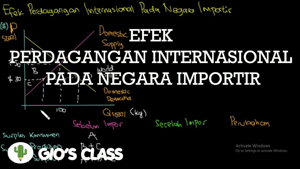 Efek Perdagangan Internasional Pada Negara Importir