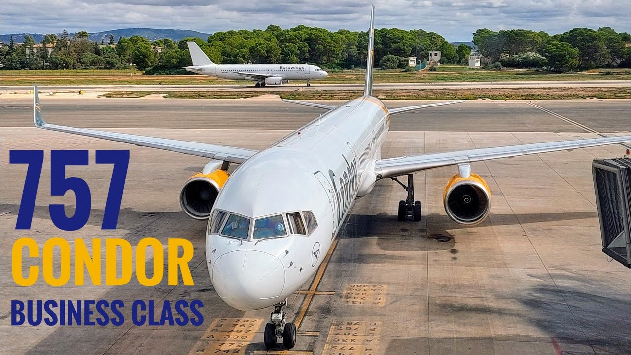 CONDOR BUSINESS CLASS - BOEING 757 - MALLORCA to FRANKFURT