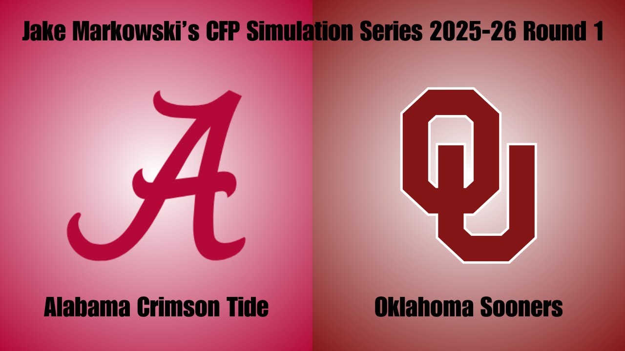 What a start! CFP Simulation 2025-26 - Alabama Crimson Tide vs. Oklahoma Sooners