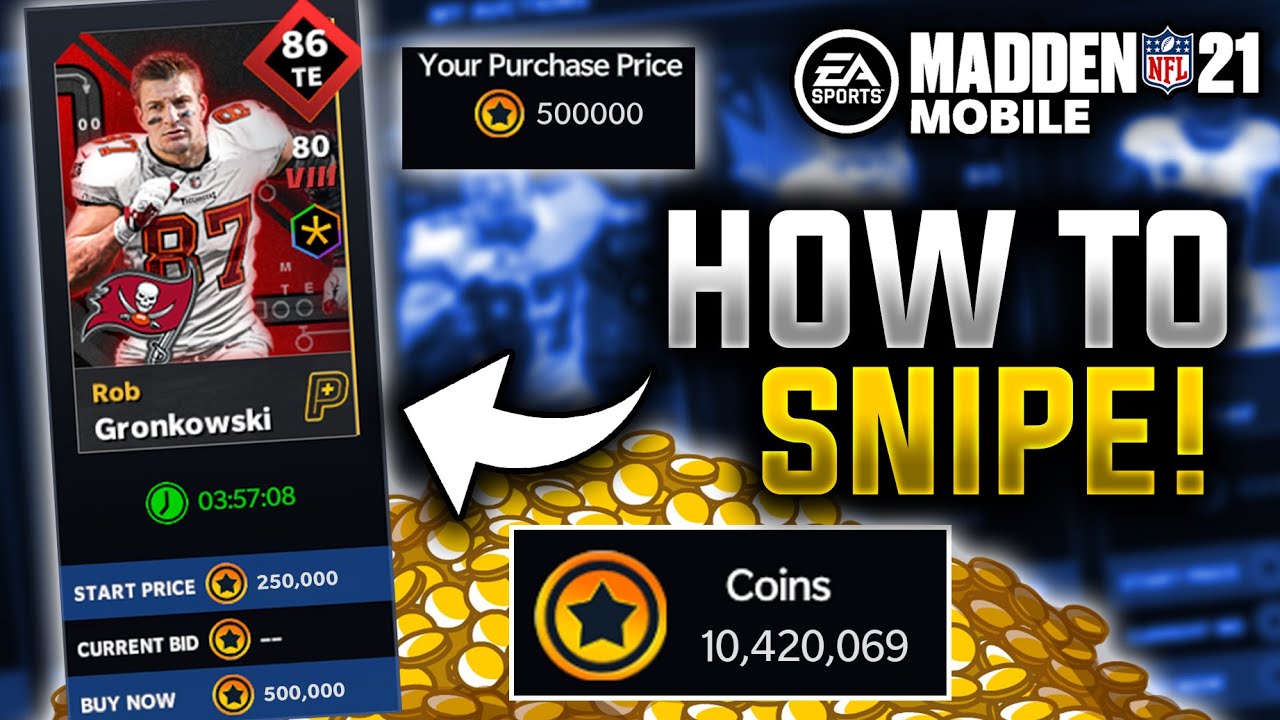 HOW TO MAKE COINS WITH SNIPING IN MADDEN MOBILE 21!