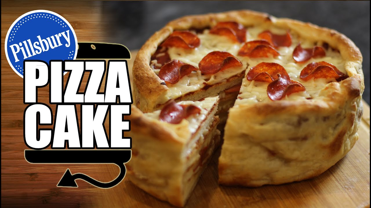 Pillsbury Pepperoni Pizza Cake Recipe - HellthyJunkFood