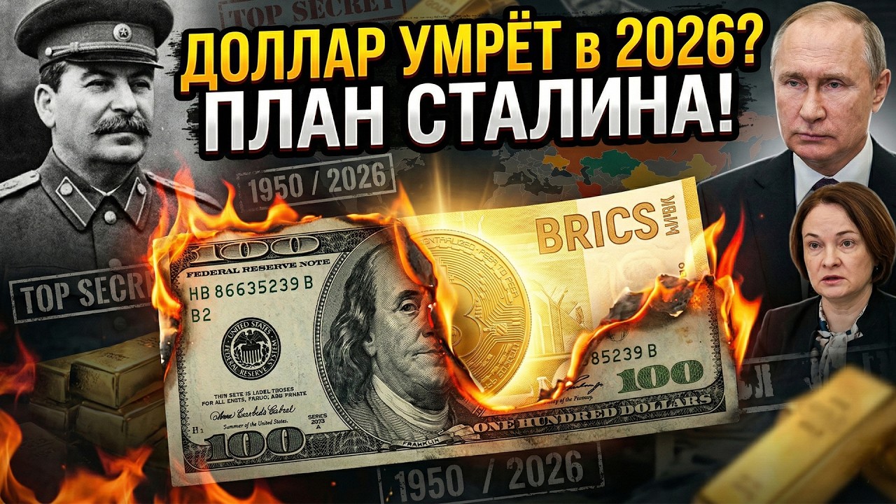 2026: ДОЛЛАР УМРЁТ, КАК ПРЕДСКАЗАЛ СТАЛИН | За Золотой Рубль УБИЛИ Вождя