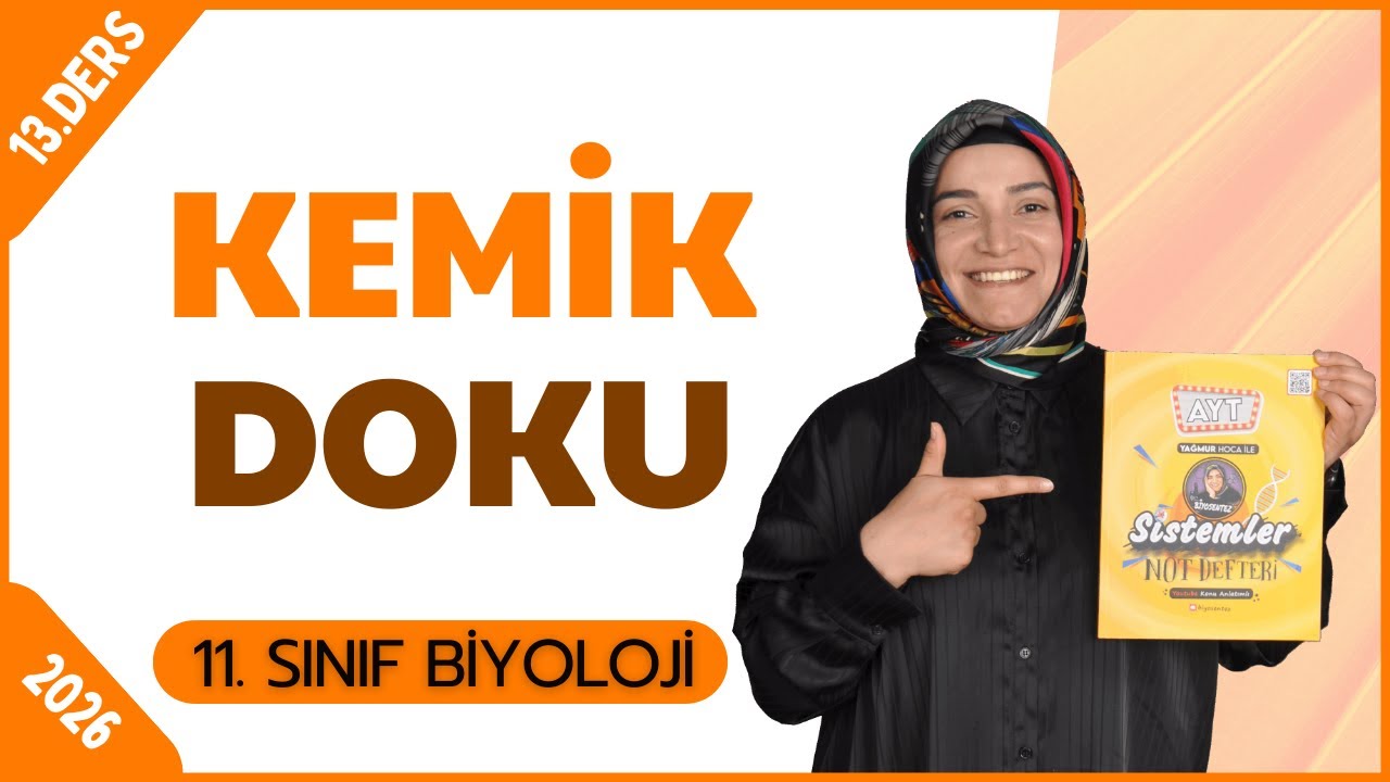 Kemik Doku Destek ve Hareket Sistemi Konu Anlatımı | 11.Sınıf Biyoloji | 2026 | Ücretsiz PDF