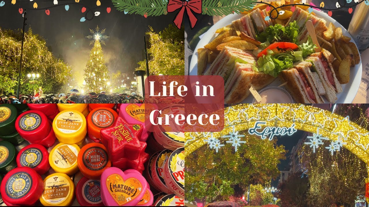 My Daily Life in Athens VLOG🎄| Syntagma Christmas Tree Lights, Brunch & Calm Moments