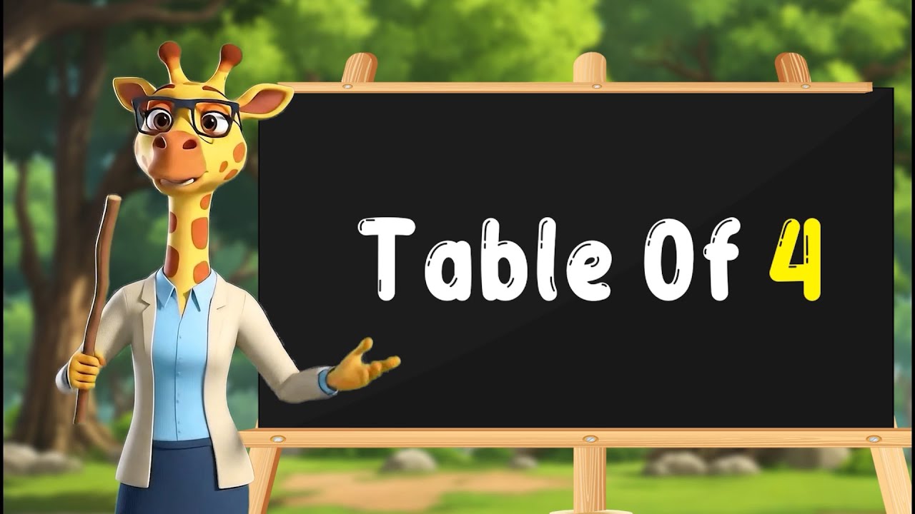 Table of 4 | Learn Multiplication Table Of 4 | Table 4 | 4 Ka Table | E-Learning Studio | Kids Table