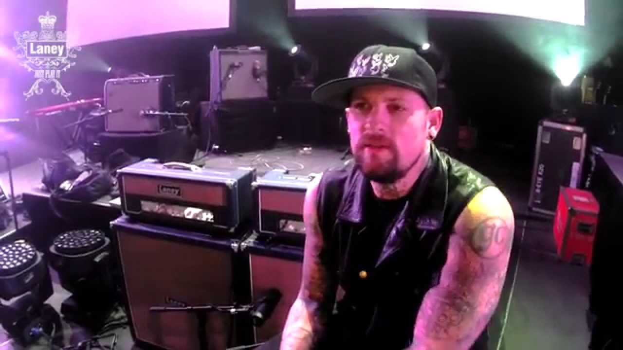 Benji Madden on the Laney Lionheart L50H and L412