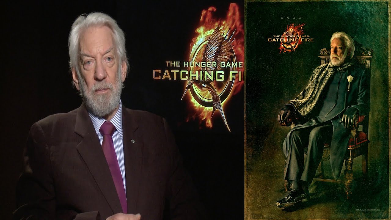 The Hunger Games Catching Fire interview w/ 'President Snow' Donald Sutherland